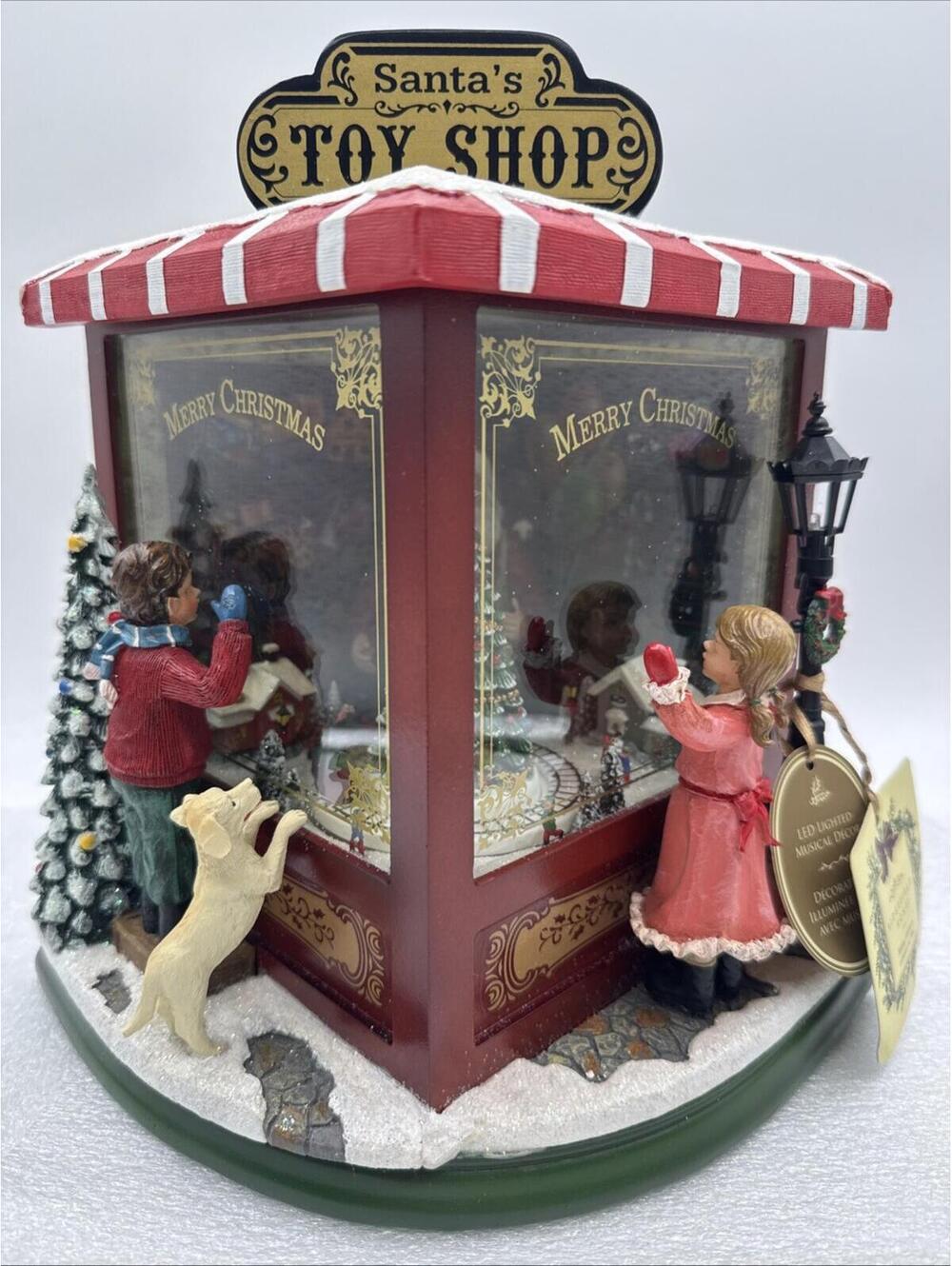 Ridgefield Home Santas North Pole Toy Shop Musical Lighted Display Carols 11x12”